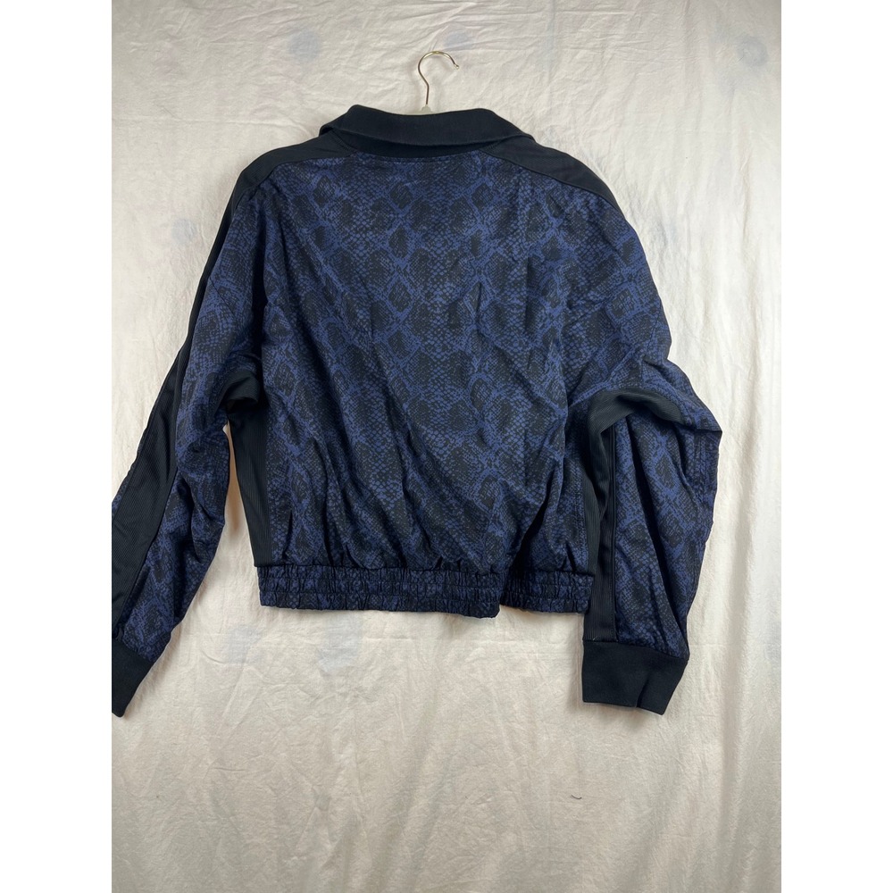 Athleta Brooklyn Snake Python Bomber Jacket Navy … - image 8